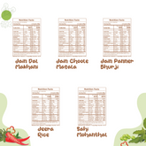 Jain Curries With Rice & Sweet - Nutrition facts